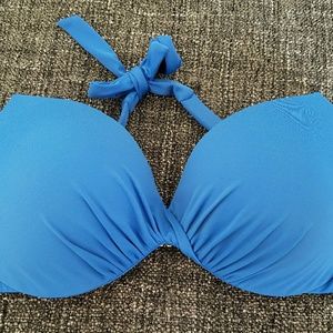 Victoria's secret 34D gorgeous blue bikini top